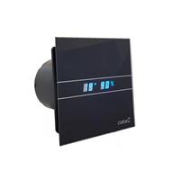 E-100 GBTH badkamer ventilator met timer & vochtsensor 4W/8W Ø100mm zwart
