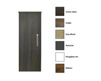 Sanicare kolomkast met luxe chromen greep 33,5x90x32cm schots-eiken