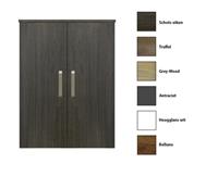 Sanicare kolomkast met luxe chromen greep 67x90x32cm schots-eiken