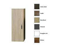 Sanicare kolomkast met chromen greep 33,5x90x32cm grey-wood