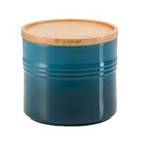 LE CREUSET - Aardewerk - Voorraadpot met houden deksel Deep Teal 10cm 0,54l