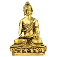 Spiru Japanse Boeddha Beeld Messing Amithaba - 20 cm