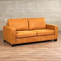 ShopX Leren bank energy 2.5 zits bruin zits bank bruin leer, bankstel bruine kleur