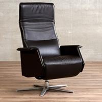 ShopX Leren relaxfauteuil mojo bruin, bruin leer, bruine stoel