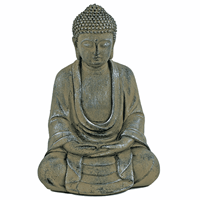 Spiru Japanse Boeddha Beeld Polyresine Amithaba - 16 x 13 x 24 cm