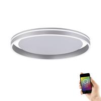 Q-Smart LED Deckenleuchte Q-Vito in SIlber tunable white inkl. Fernbedienung 590 mm