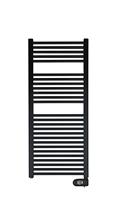 Zehnder Aura E elektrische radiator 500x1226mm mat zwart ral 9005