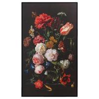Schilderij Stilleven met bloemen - multikleur - 118x70 cm