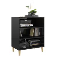 vidaXL Sideboard Hochglanz-Schwarz 57x35x70 cm Spanplatte 