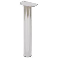 Duraline meubelpoot rond staal 6x42cm chroom