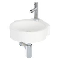 AquaVive hoekfonteinset Lot keramiek wit 35cm
