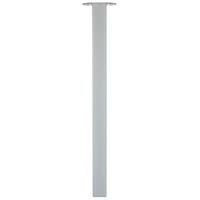Duraline meubelpoot vierkant staal 5x5x72cm grijs