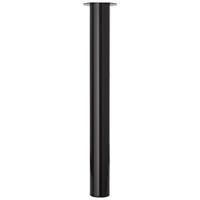 Duraline meubelpoot rond staal 7,6x72cm zwart