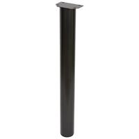 Duraline meubelpoot rond staal 7,6x72cm zwart hamerslag