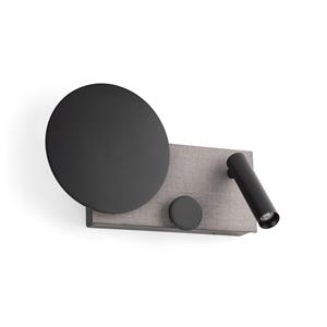 FARO BARCELONA KLEE LED Wandleuchte grau links Leser