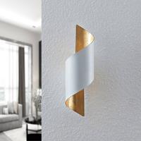 Lindby Chenotara wandlamp in wit en goud