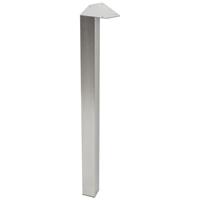 Duraline meubelpoot vierkant staal 5x5x72cm geborsteld nikkel