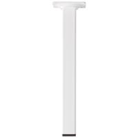 Duraline meubelpoot vierkant staal 2,5x2,5x25cm wit