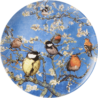 Wandborden - Bord Vogels van Van Gogh 31,5cm