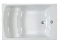 Sanifun Allibert Flavis inbouw zitbad 105 x 70 x 37,5.