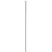 Duraline meubelpoot rond staal 3x70cm wit