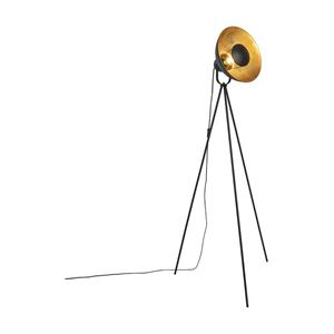 QAZQA Vloerlamp magnax - Zwart - Industrieel - D 72cm