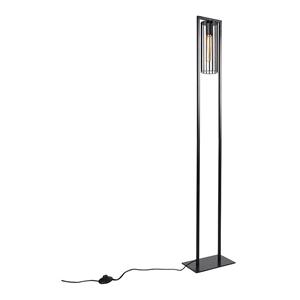 QAZQA Moderne Stehlampe schwarz - Balenco Wazo