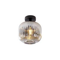 Qazqa Art deco plafondlamp Zwart