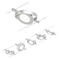 Paulmann Wire RoundMac LED-Seilsystem, 5-fl. chrom