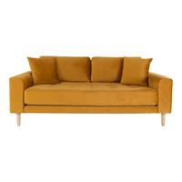 ebuy24 Sofa Lido Sofa 2,5 Pers. velour inkl. 2 dekorative Kiss