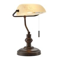 Lindby Profina bureaulamp, roestbruin