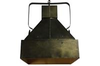 Countryfield Industriële zwarte ''Pongor'' pendant lamp - L46,3xB46,3xH65 cm
