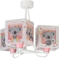 Dalber Kinderzimmer Pendelleuchte Koala in Pink 3-flammig E27