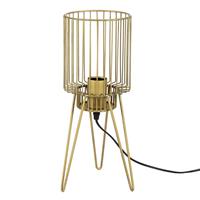 Countryfield Moderne brass ''Marleik'' tafellamp E27 S - L14xB14xH38 cm