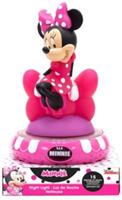 Disney Nachtlamp 3d Minnie Mouse Led 15 X 13,5 Cm Roze/wit