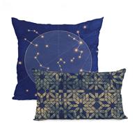 Blanc | Set van 2 kussenhoezen Deep Blue