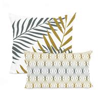 Blanc | Set van 2 kussenhoezen Foliage Mint