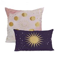 Happy Friday | Set van 2 kussenhoezen Ultraviolet