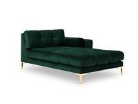 Cosmopolitan Design | Chaise longue Bali Gold hoek rechts velvet