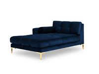 Cosmopolitan Design | Chaise longue Bali Gold hoek links velvet