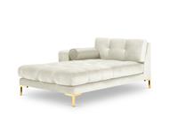 Cosmopolitan Design | Chaise longue Bali Gold hoek links velvet