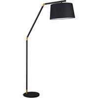 BES LED Led Vloerlamp - Trion Tryca - E27 Fitting - Rond - Mat Zwart - Aluminium