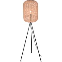 BES LED Led Vloerlamp - Trion Tuna - E27 Fitting - Rond - Mat Nikkel - Aluminium