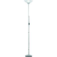 BES LED Led Vloerlamp - Trion Dozwi - E27 Fitting - Rond - Mat Titaan - Aluminium