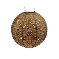 Lumiz Solar Lampion Bazaar Rond - 30 Cm - Goud