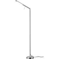 BES LED Led Vloerlamp - Trion Filiga Xl - 6w - Warm Wit 3000k - 1-lichts - Dimbaar - Rond - Mat Nikkel - Aluminium