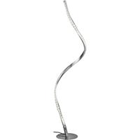 BES LED Led Vloerlamp - Trion Nubi - 9w - Warm Wit 3000k - Rgbw - Rond - Mat Grijs - Aluminium
