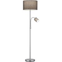 BES LED Led Vloerlamp - Trion Hotia - E14 Fitting - Rond - Mat Grijs - Aluminium