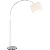 BES LED Led Vloerlamp - Trion Hotia - E27 Fitting - Verstelbaar - Rond - Mat Wit - Aluminium