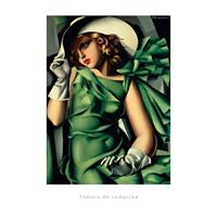 Tamara De Lempicka - Young Lady With Gloves Kunstdruk 50x70cm